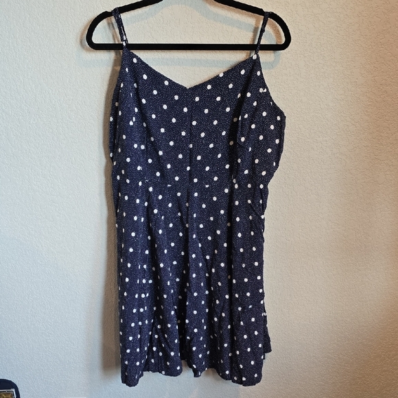 Old Navy Dark Blue and White Patterned Dress - Picture 1 of 3